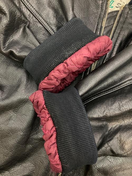 COLORADO HIDE（コロラド ハイド）COLORADO HIDE (コロラド ハイド) ［古着］レザーボンバージャケット ブラック サイズ:XXLの古着・服飾アイテム