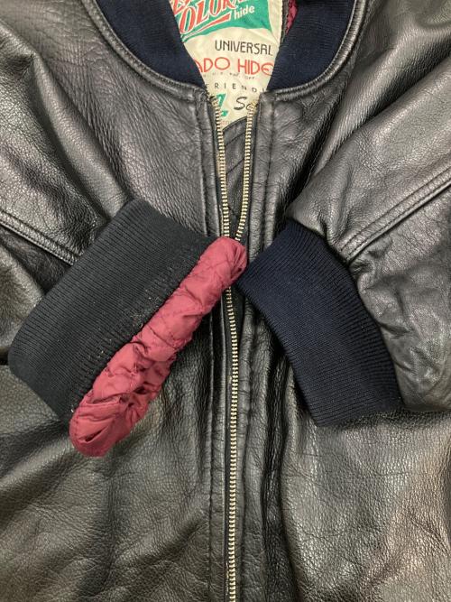 COLORADO HIDE（コロラド ハイド）COLORADO HIDE (コロラド ハイド) ［古着］レザーボンバージャケット ブラック サイズ:XXLの古着・服飾アイテム