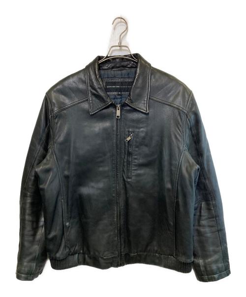 ANDREW MARC（アンデュリューマーク）ANDREW MARC (アンデュリューマーク) ［古着］レザースイングトップ ブラック サイズ:XXLの古着・服飾アイテム