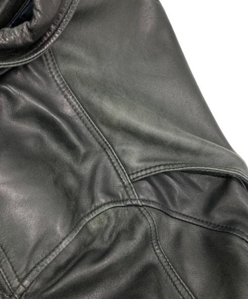ANDREW MARC（アンデュリューマーク）ANDREW MARC (アンデュリューマーク) ［古着］レザースイングトップ ブラック サイズ:XXLの古着・服飾アイテム