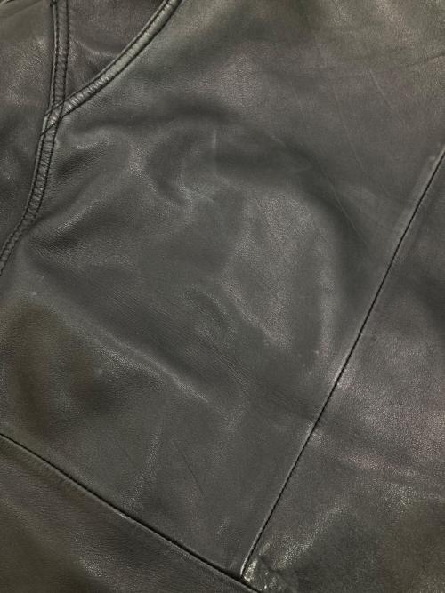 ANDREW MARC（アンデュリューマーク）ANDREW MARC (アンデュリューマーク) ［古着］レザースイングトップ ブラック サイズ:XXLの古着・服飾アイテム