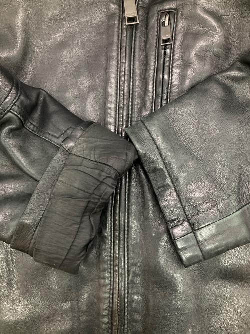 ANDREW MARC（アンデュリューマーク）ANDREW MARC (アンデュリューマーク) ［古着］レザースイングトップ ブラック サイズ:XXLの古着・服飾アイテム
