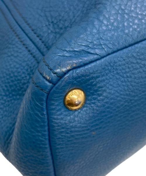 PRADA（プラダ）PRADA (プラダ) ヴィテッロ ダイノ トートバッグ ブルーの古着・服飾アイテム