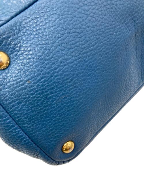 PRADA（プラダ）PRADA (プラダ) ヴィテッロ ダイノ トートバッグ ブルーの古着・服飾アイテム