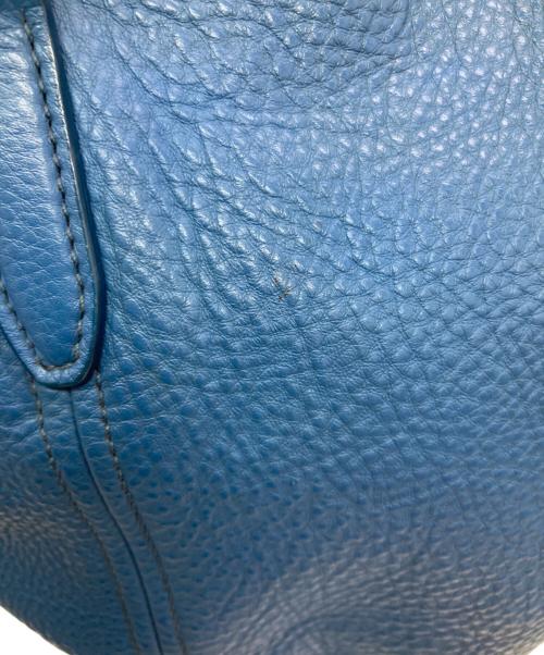 PRADA（プラダ）PRADA (プラダ) ヴィテッロ ダイノ トートバッグ ブルーの古着・服飾アイテム