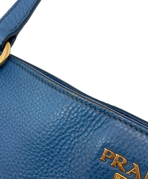 PRADA（プラダ）PRADA (プラダ) ヴィテッロ ダイノ トートバッグ ブルーの古着・服飾アイテム