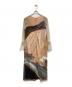 sahara (サハラ) Nature Print Layered Dress ベージュ×ブルー サイズ:Free：14000円