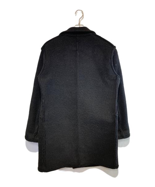 COMME des GARCONS HOMME（コムデギャルソン オム）COMME des GARCONS HOMME (コムデギャルソン オム) インサイドアウトウールコート ブラック サイズ:Sの古着・服飾アイテム