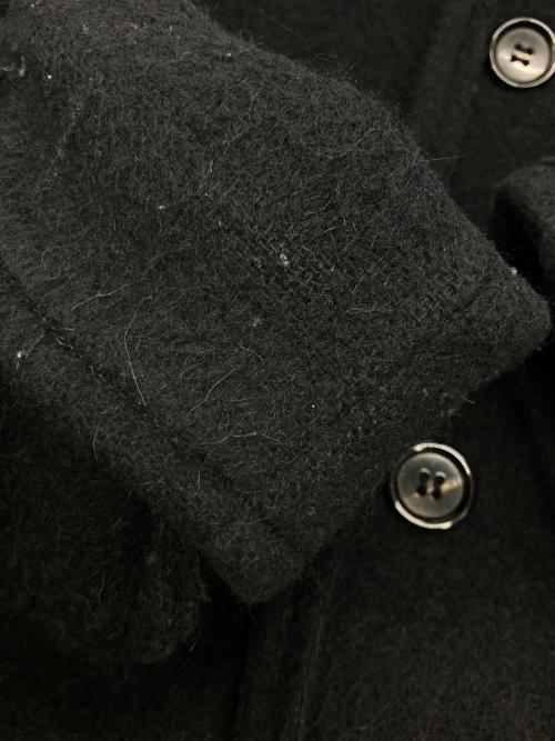 COMME des GARCONS HOMME（コムデギャルソン オム）COMME des GARCONS HOMME (コムデギャルソン オム) インサイドアウトウールコート ブラック サイズ:Sの古着・服飾アイテム