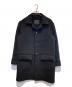 COMME des GARCONS HOMME（コムデギャルソン オム）の古着「インサイドアウトウールコート」｜ブラック