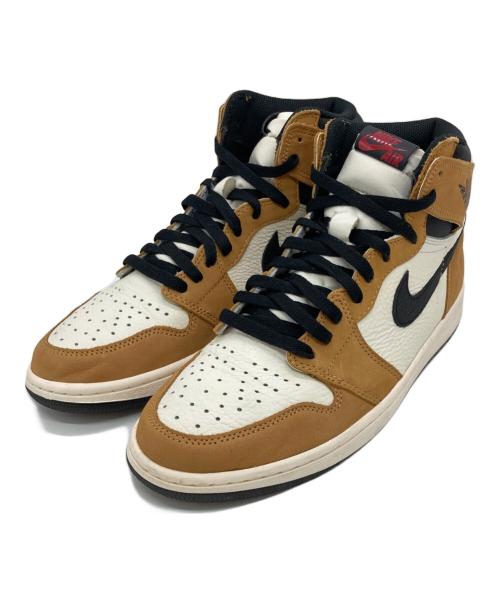 NIKE（ナイキ）NIKE (ナイキ) AIR JORDAN 1 RETRO HIGH OG ブラウン×ホワイト サイズ:US10の古着・服飾アイテム