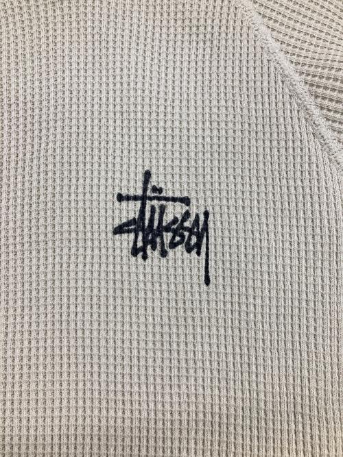 stussy（ステューシー）stussy (ステューシー) BASIC STUSSY THERMAL ベージュ サイズ:Mの古着・服飾アイテム