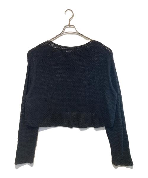 IRENISA（イレニサ）IRENISA (イレニサ) SHORT LENGTH LACE KNIT ブラック サイズ:Freeの古着・服飾アイテム