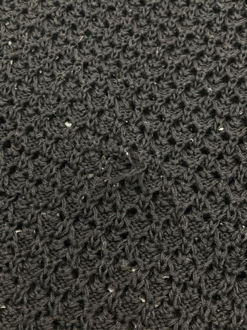IRENISA（イレニサ）IRENISA (イレニサ) SHORT LENGTH LACE KNIT ブラック サイズ:Freeの古着・服飾アイテム