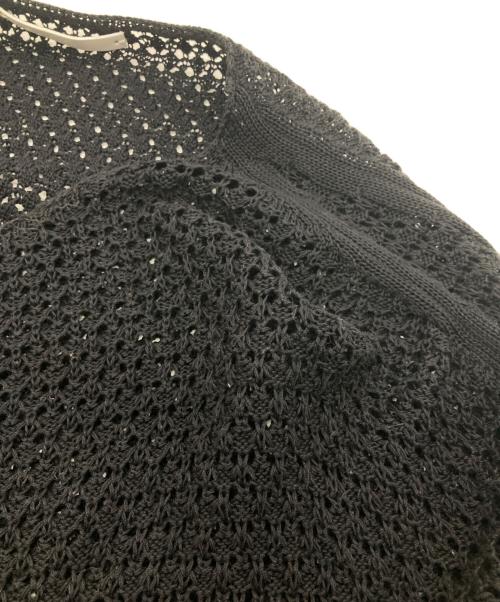 IRENISA（イレニサ）IRENISA (イレニサ) SHORT LENGTH LACE KNIT ブラック サイズ:Freeの古着・服飾アイテム
