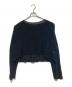 IRENISA（イレニサ）の古着「SHORT LENGTH LACE KNIT」｜ブラック