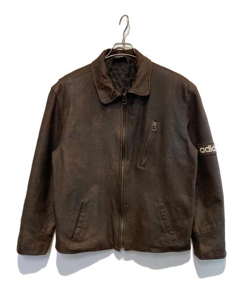 adidas（アディダス）adidas (アディダス) レザースイングトップ ブラウン サイズ:Sの古着・服飾アイテム