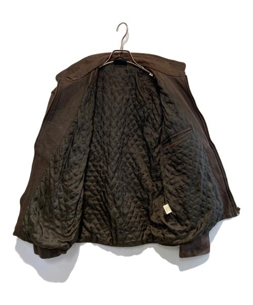 adidas（アディダス）adidas (アディダス) レザースイングトップ ブラウン サイズ:Sの古着・服飾アイテム