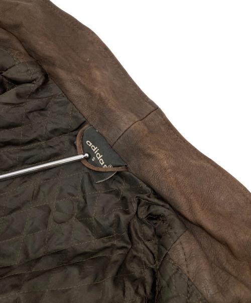 adidas（アディダス）adidas (アディダス) レザースイングトップ ブラウン サイズ:Sの古着・服飾アイテム