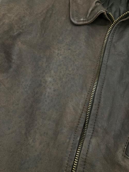 adidas（アディダス）adidas (アディダス) レザースイングトップ ブラウン サイズ:Sの古着・服飾アイテム