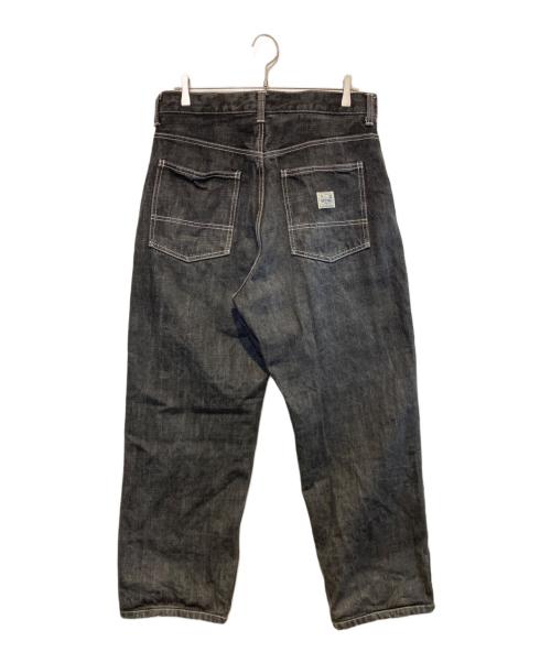Hysteric Glamour（ヒステリックグラマー）Hysteric Glamour (ヒステリックグラマー) ペインターワイドデニムパンツ グレーインディゴ サイズ:Lの古着・服飾アイテム