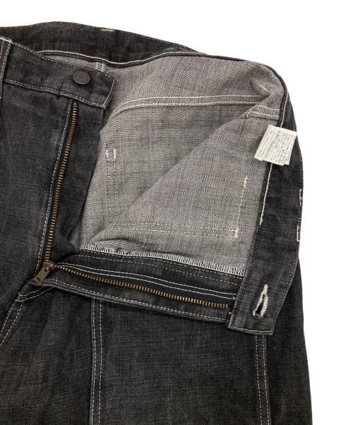 Hysteric Glamour（ヒステリックグラマー）Hysteric Glamour (ヒステリックグラマー) ペインターワイドデニムパンツ グレーインディゴ サイズ:Lの古着・服飾アイテム