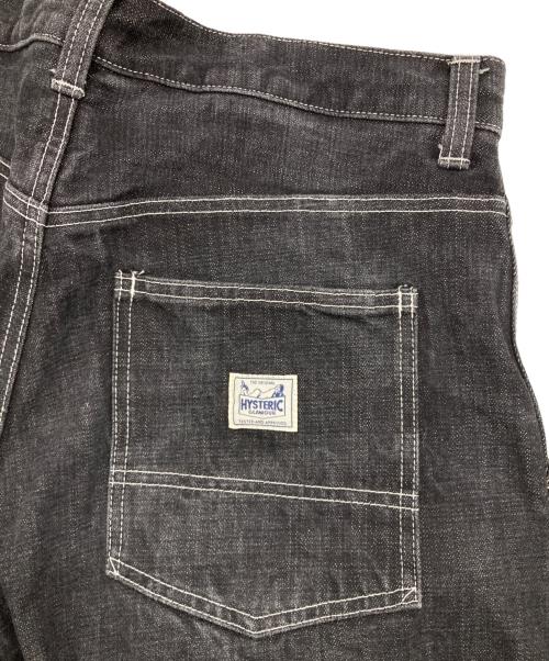 Hysteric Glamour（ヒステリックグラマー）Hysteric Glamour (ヒステリックグラマー) ペインターワイドデニムパンツ グレーインディゴ サイズ:Lの古着・服飾アイテム