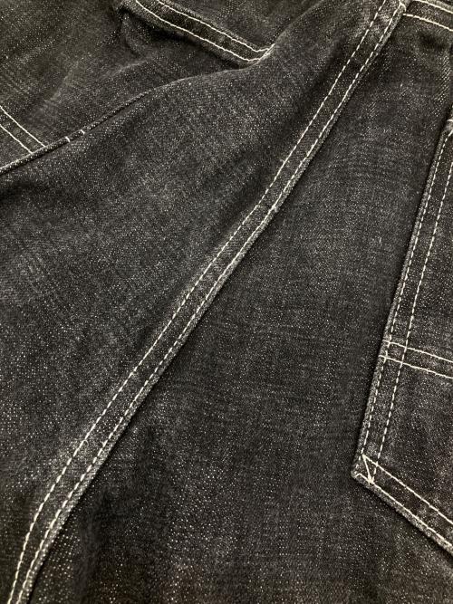 Hysteric Glamour（ヒステリックグラマー）Hysteric Glamour (ヒステリックグラマー) ペインターワイドデニムパンツ グレーインディゴ サイズ:Lの古着・服飾アイテム