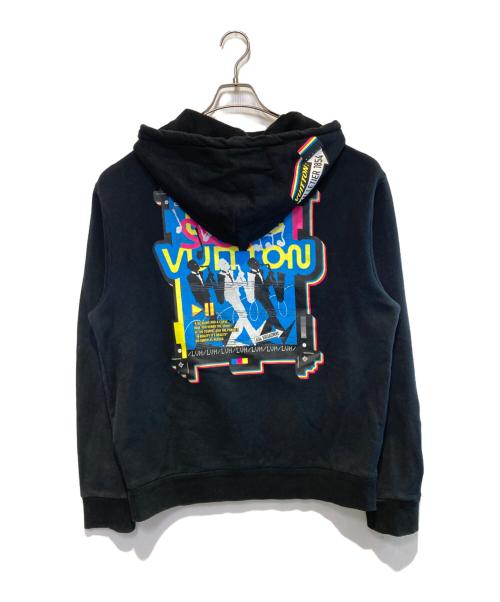 LOUIS VUITTON（ルイ ヴィトン）LOUIS VUITTON (ルイ ヴィトン) LVジャズ マルチロゴ ジップアップパーカー ブラック サイズ:Lの古着・服飾アイテム