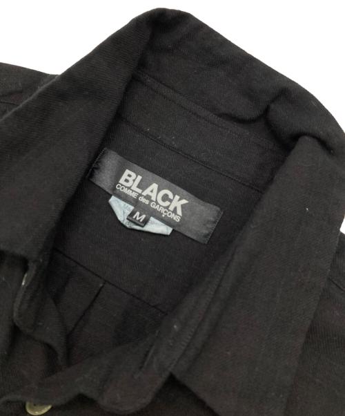 BLACK COMME des GARCONS（ブラックコムデギャルソン）BLACK COMME des GARCONS (ブラックコムデギャルソン) グラデーションチェックL/Sシャツ ブラック サイズ:Mの古着・服飾アイテム