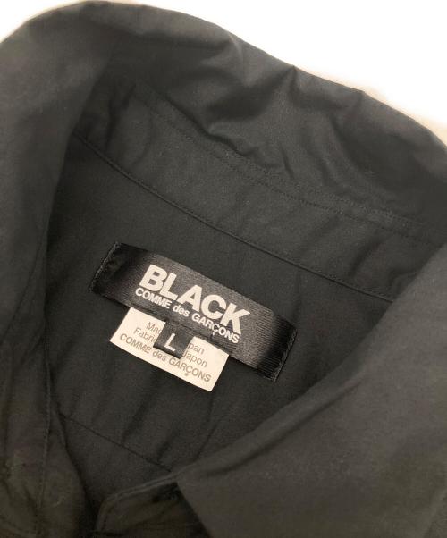 BLACK COMME des GARCONS（ブラックコムデギャルソン）BLACK COMME des GARCONS (ブラックコムデギャルソン) ドッキングL/Sシャツ ブラック サイズ:Lの古着・服飾アイテム