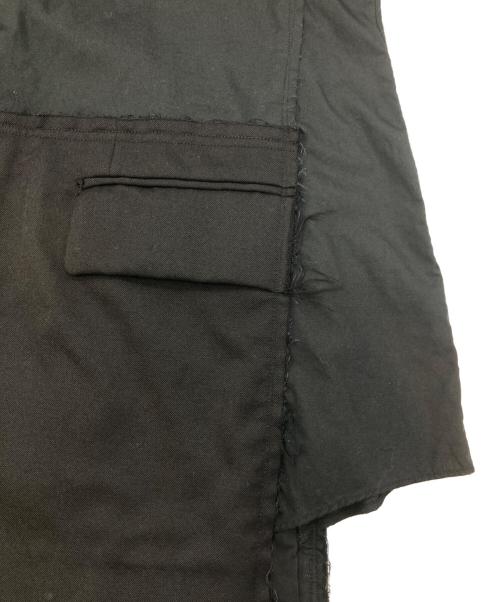 BLACK COMME des GARCONS（ブラックコムデギャルソン）BLACK COMME des GARCONS (ブラックコムデギャルソン) ドッキングL/Sシャツ ブラック サイズ:Lの古着・服飾アイテム