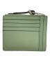 LOEWE (ロエベ) アナグラムスクエアカードコインホルダー グリーン×ブラウン：40000円