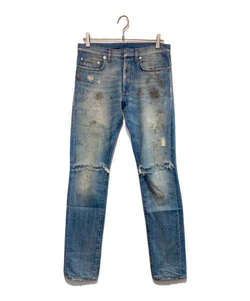 DIOR HOMME（ディオール オム）DIOR HOMME (ディオール オム) ダーティ加工デニムパンツ インディゴ サイズ:29の古着・服飾アイテム