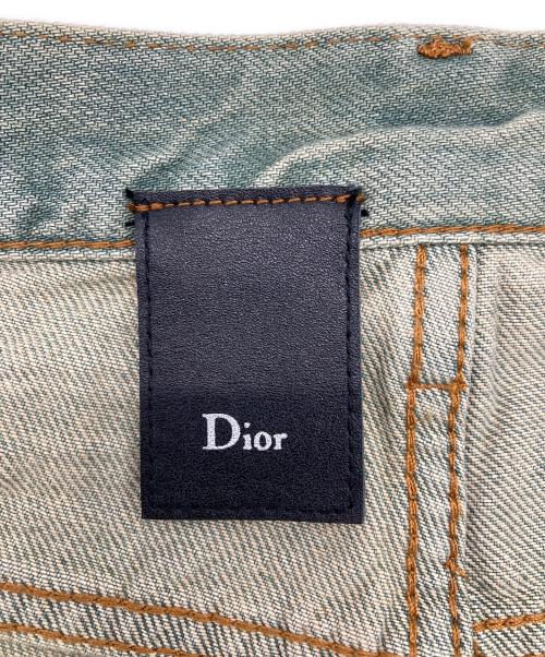 DIOR HOMME（ディオール オム）DIOR HOMME (ディオール オム) Stripアイスブルー爪痕デニムパンツ インディゴ サイズ:28の古着・服飾アイテム
