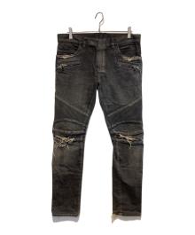 BALMAIN（バルマン）の古着「ベイカーデニムパンツ」｜ブラック