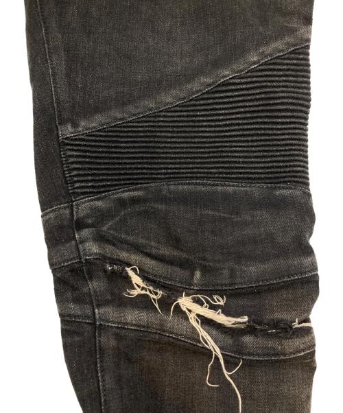 BALMAIN（バルマン）BALMAIN (バルマン) ベイカーデニムパンツ ブラック サイズ:31の古着・服飾アイテム