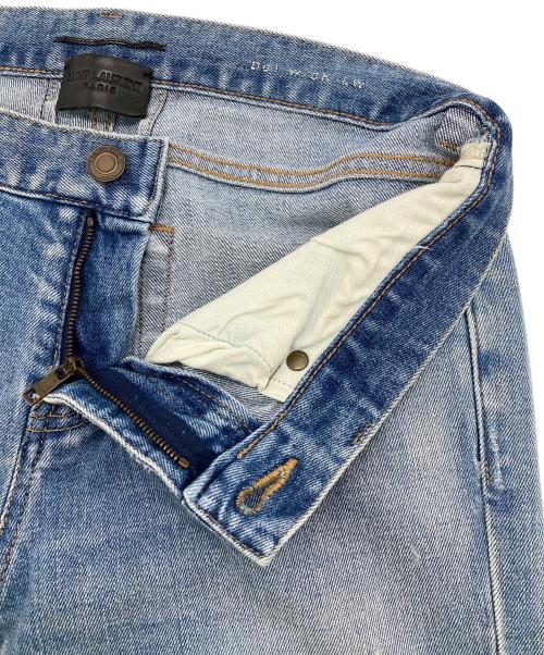 Saint Laurent Paris（サンローランパリ）Saint Laurent Paris (サンローランパリ) ウォッシュドスキニーデニムパンツ インディゴ サイズ:27の古着・服飾アイテム