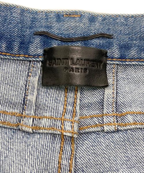 Saint Laurent Paris（サンローランパリ）Saint Laurent Paris (サンローランパリ) ウォッシュドスキニーデニムパンツ インディゴ サイズ:27の古着・服飾アイテム