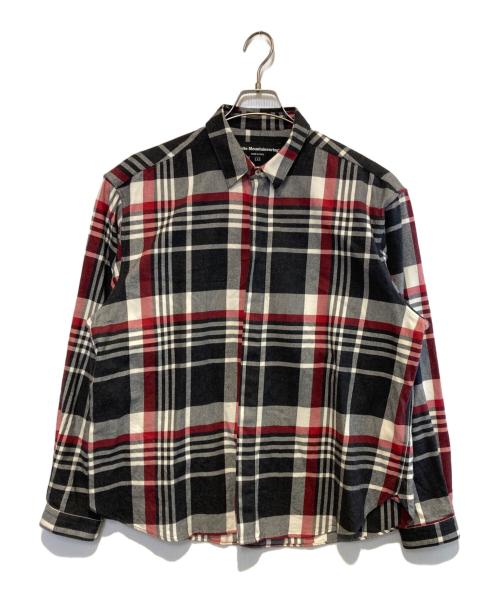 WHITE MOUNTAINEERING（ホワイトマウンテ二アニング）WHITE MOUNTAINEERING (ホワイトマウンテ二アニング) チェックシャツ ブラック×レッド サイズ:3の古着・服飾アイテム
