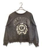 SAINT MICHAEL×Denim Tearsセントマイケル×デニムティアーズ）の古着「DT CRW SWEAT / ST.TEARS」｜グレー