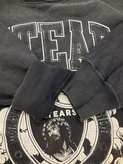 SAINT MICHAEL（セントマイケル）SAINT MICHAEL (セントマイケル) Denim Tears (デニムティアーズ) DT CRW SWEAT / ST.TEARS グレー サイズ:XLの古着・服飾アイテム
