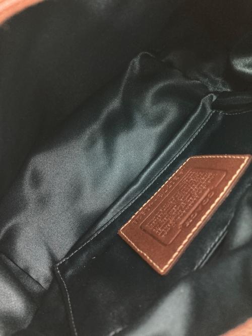 COACH（コーチ）COACH (コーチ) パッチワークバッグ ブラウン×レッドの古着・服飾アイテム