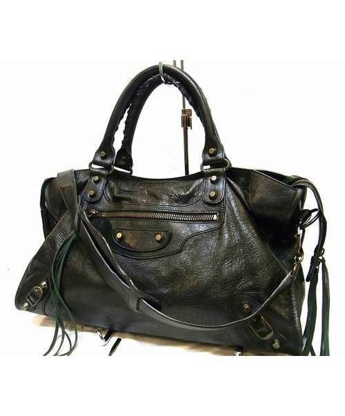 BALENCIAGA（バレンシアガ）BALENCIAGA(バレンシアガ)エディターズバッグ THE CITY(ザ・シティ)SIZEM ブラックの古着・服飾アイテム