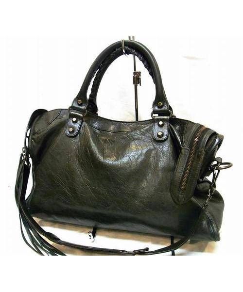 BALENCIAGA（バレンシアガ）BALENCIAGA(バレンシアガ)エディターズバッグ THE CITY(ザ・シティ)SIZEM ブラックの古着・服飾アイテム