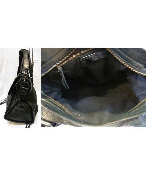 BALENCIAGA（バレンシアガ）BALENCIAGA(バレンシアガ)エディターズバッグ THE CITY(ザ・シティ)SIZEM ブラックの古着・服飾アイテム