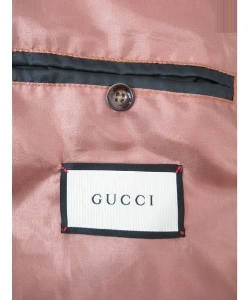 GUCCI（グッチ）GUCCI (グッチ) フラワー刺繍英字バックオールドロゴデニムジャケット ブルー サイズ:48 17AWの古着・服飾アイテム