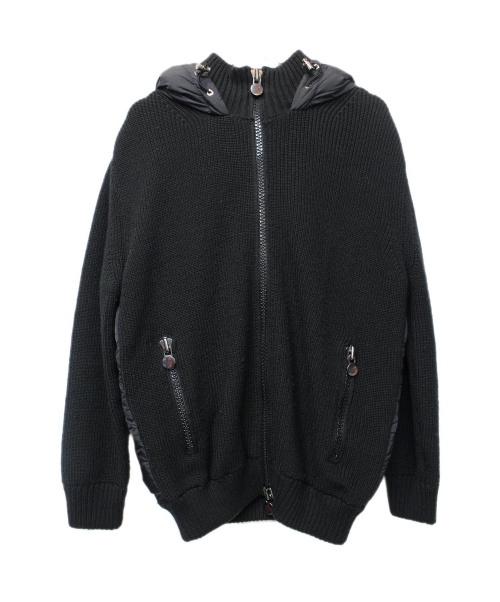 MONCLER（モンクレール）MONCLER (モンクレール) 切替ニットジャケット サイズ:S ?の古着・服飾アイテム