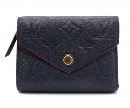 LOUIS VUITTON（ルイ ヴィトン）LOUIS VUITTON (ルイヴィトン) ポルトフォイユ・ヴィクトリーヌ ネイビー サイズ:- モノグラム・アンプラント M64577 SP1127の古着・服飾アイテム