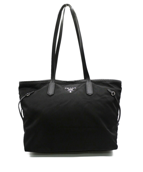 PRADA（プラダ）PRADA (プラダ) TESSUTOナイロントートバッグ ブラック BR3924 25の古着・服飾アイテム